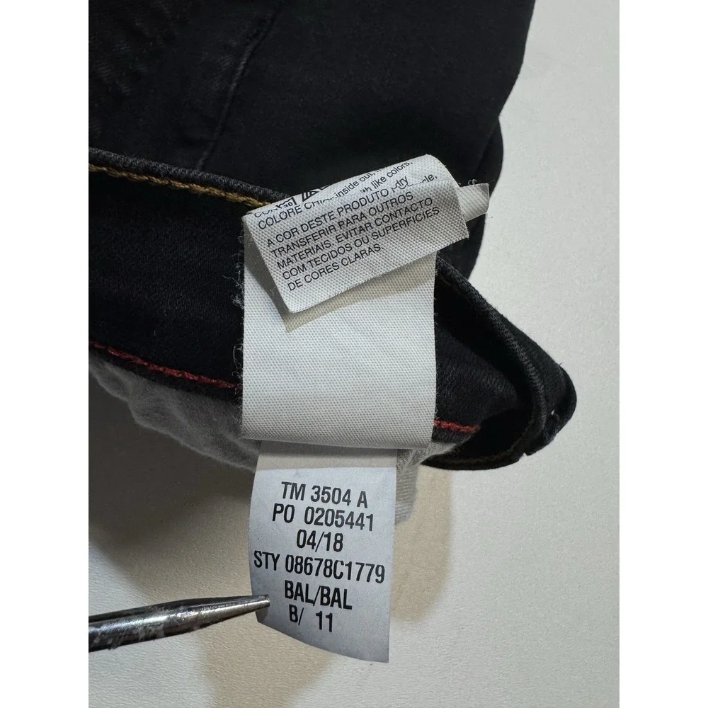 Tommy Hilfiger Denim Straight Droite Black‎ Jean 34/32